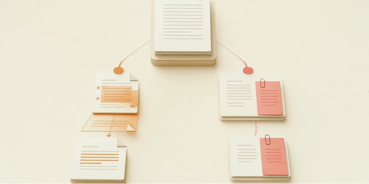 A master agreement branching into an amendment that changes existing terms and an addendum that adds supplemental terms