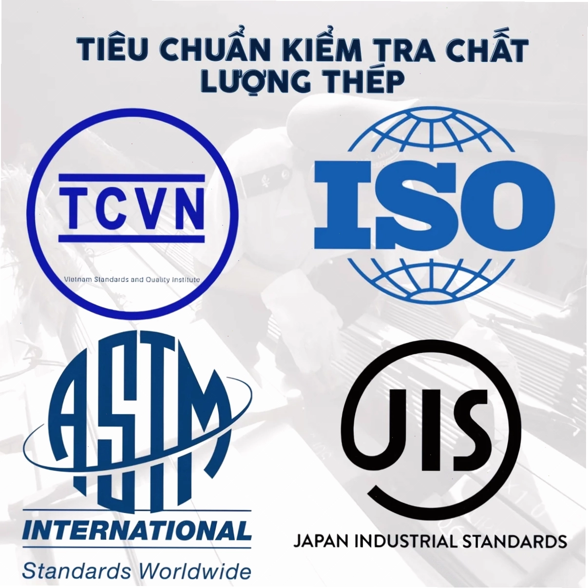 Các tiêu chuẩn kiểm tra thép
