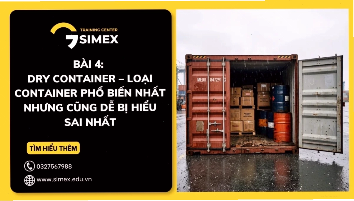 Cận cảnh chi tiết container hàng hóa