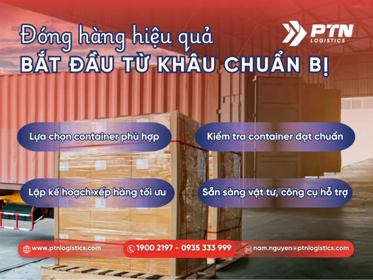 Chuẩn bị trước khi đóng hàng