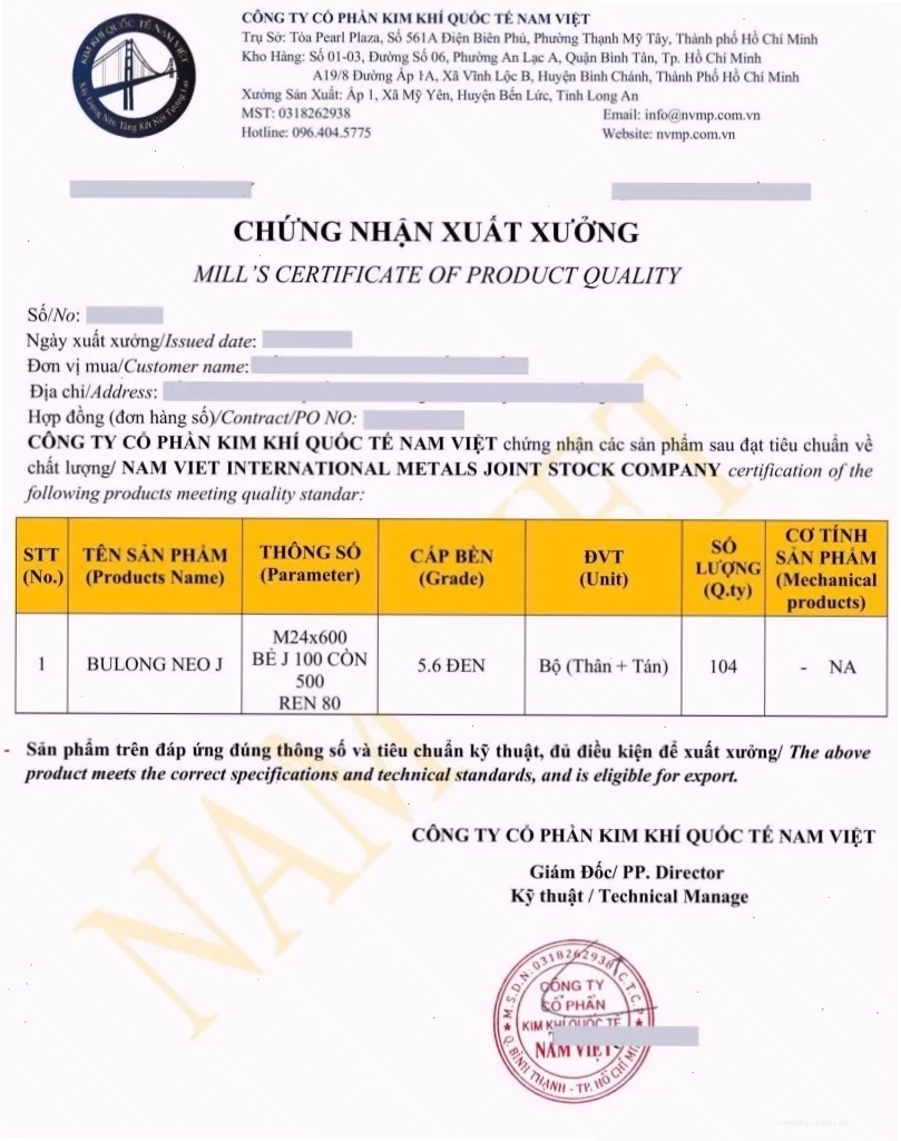 Chứng chỉ MTC 2.2