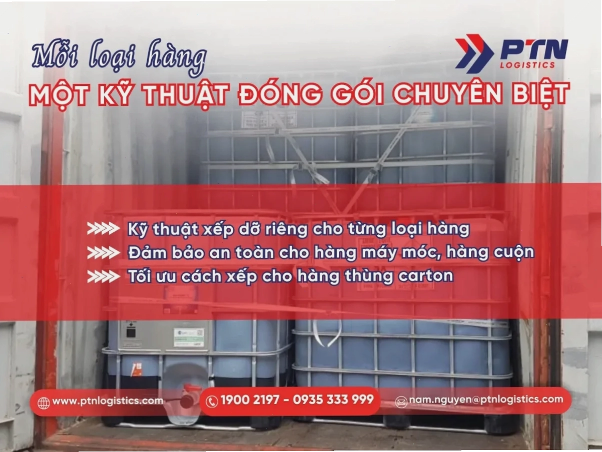 Kỹ thuật xếp hàng cho từng loại hàng hóa khác nhau
