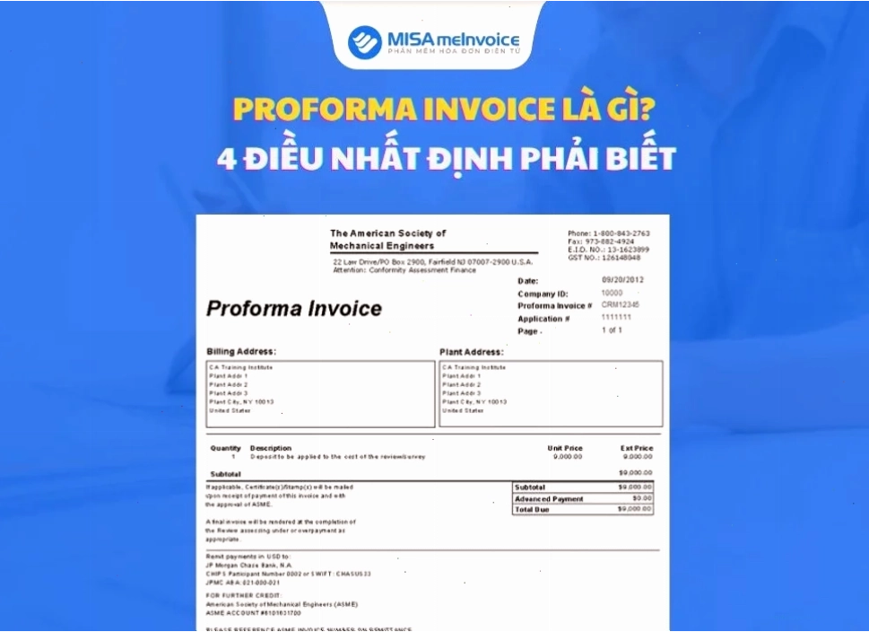 Proforma Invoice là gì và vai trò trong thương mại quốc tế