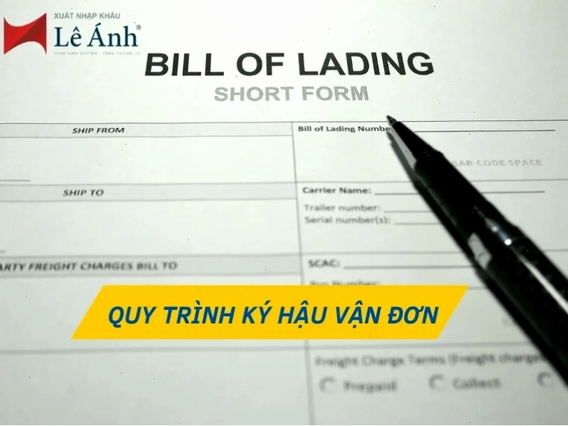 Quy trình ký hậu vận đơn
