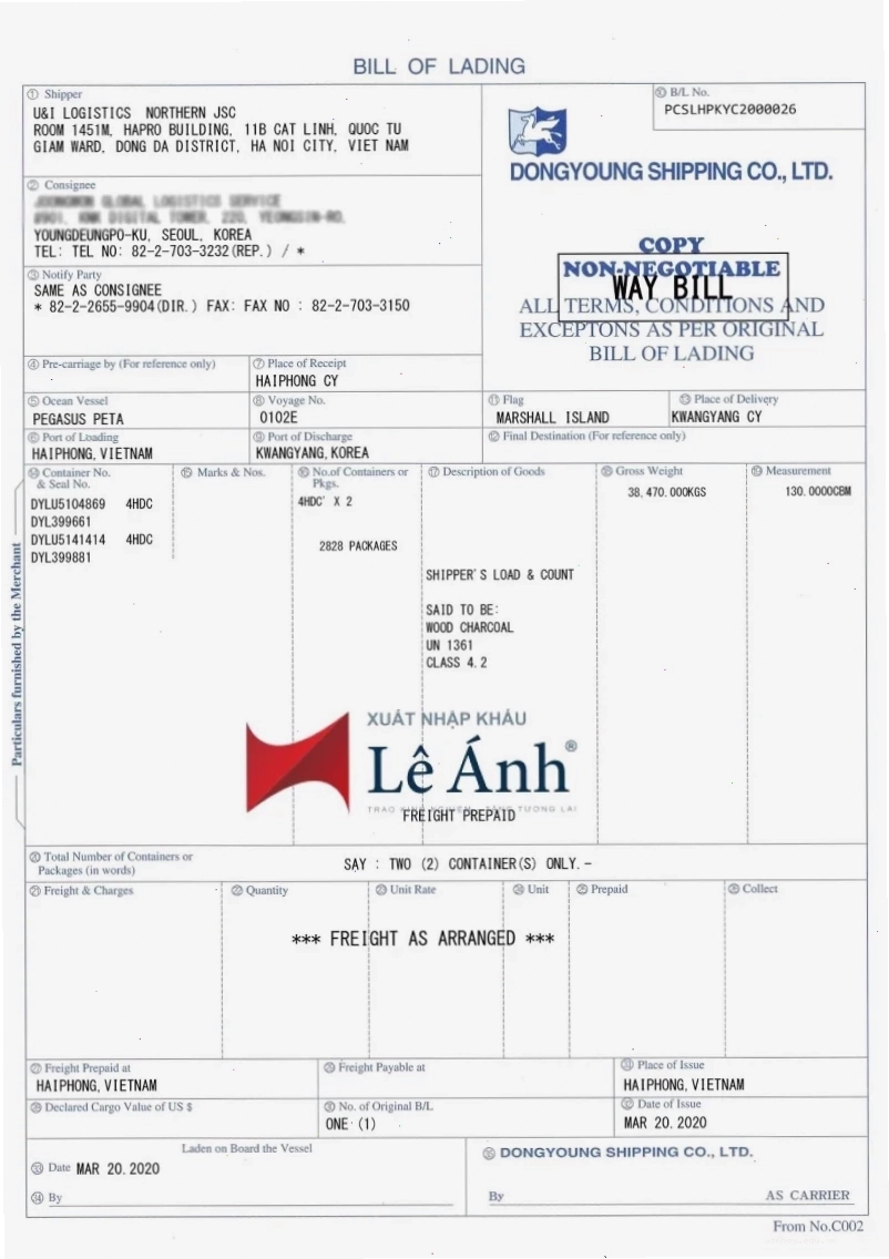 Seaway Bill là gì so với Surrendered Bill
