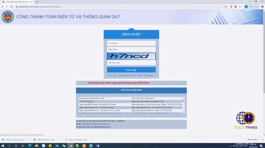 Tạo tài khoản đăng kí nộp thuế nhập khẩu điện tử online