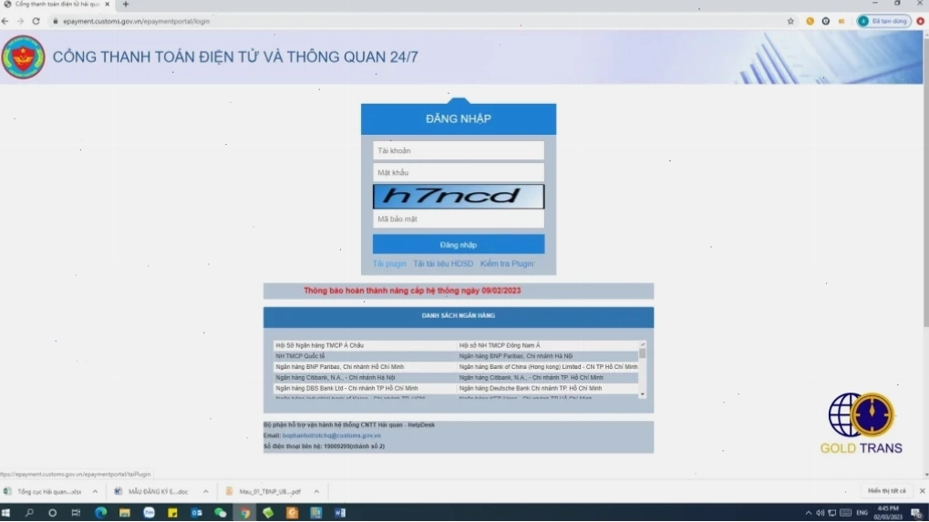 Tạo tài khoản đăng kí nộp thuế nhập khẩu điện tử online