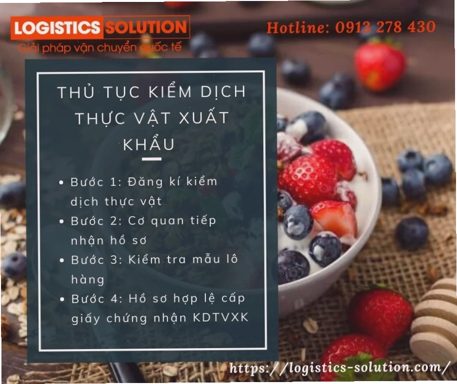 Thu tuc kiem dich thuc vat xuat khau