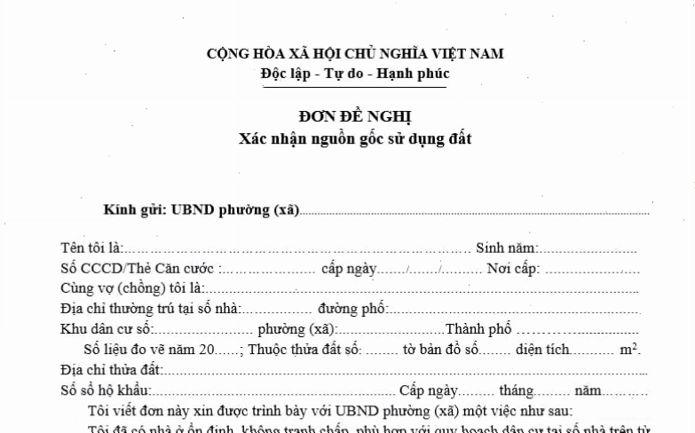 Tờ khai nguồn gốc là gì và quy trình pháp lý liên quan