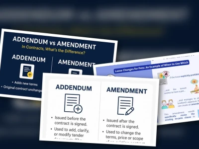 Addendum và Amendment Sự Khác Biệt Lạ Kỳ Và Lầm Tưởng